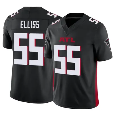 Kaden Elliss Atlanta Falcons Women's Red Name & Number Logo Slim Fit T-Shirt  