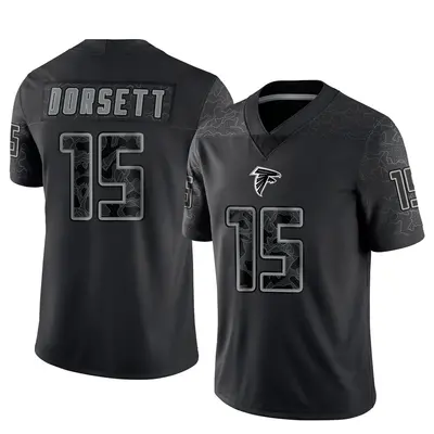 Men's Limited Phillip Dorsett II Atlanta Falcons Black Reflective Jersey