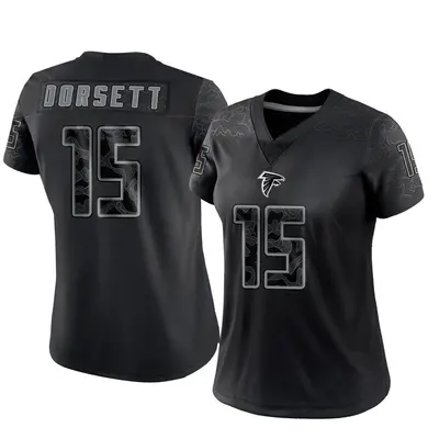 Women's Limited Phillip Dorsett II Atlanta Falcons Black Reflective Jersey